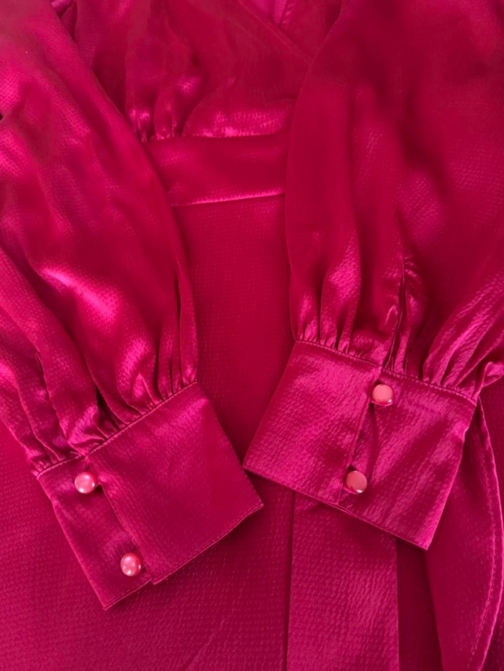 Sofia by sofia vergara Fuchsia Wrap-Style Long Sleeve Dress - Picture 7 of 10